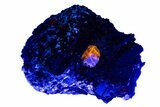 Fluorescent Zircon Crystal in Biotite Schist - Norway #228205-2